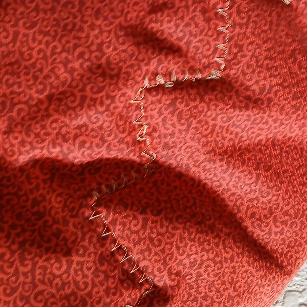 Sunflower Quilt Wall Art in Red and Yellow 20"x22" - Picture 3 of 3